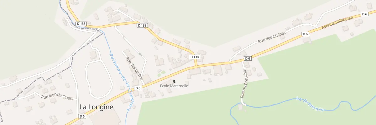 Plan du 6 Rue des Ecluses à La Longine