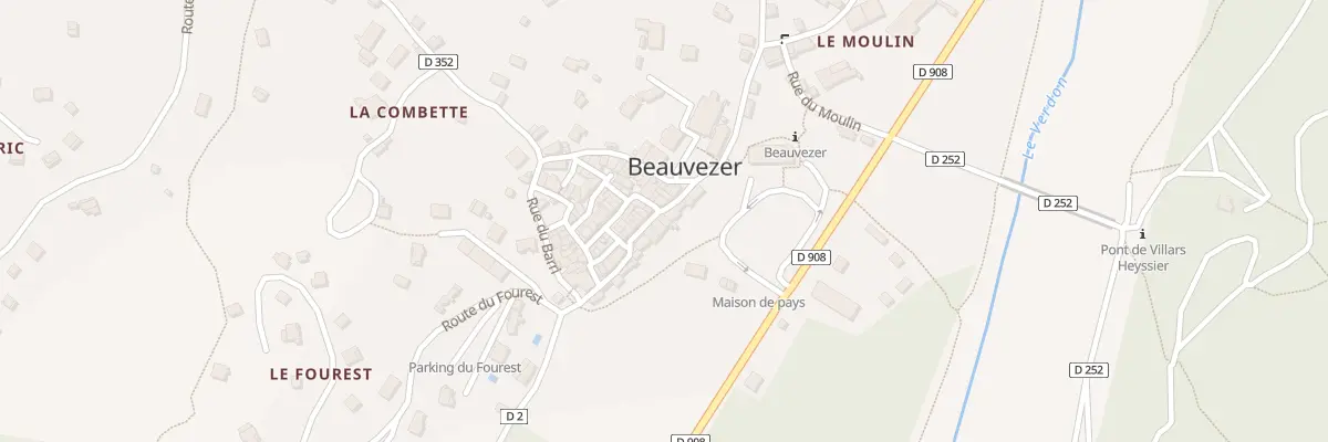 Plan du 5172 Le Village à Beauvezer