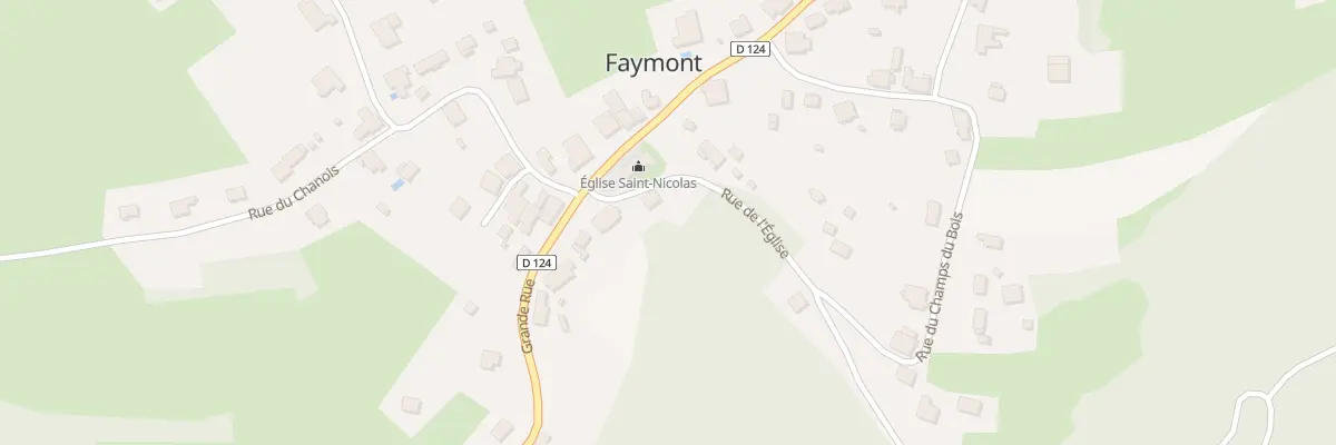 Plan du 2 Pl de l’Église à Faymont