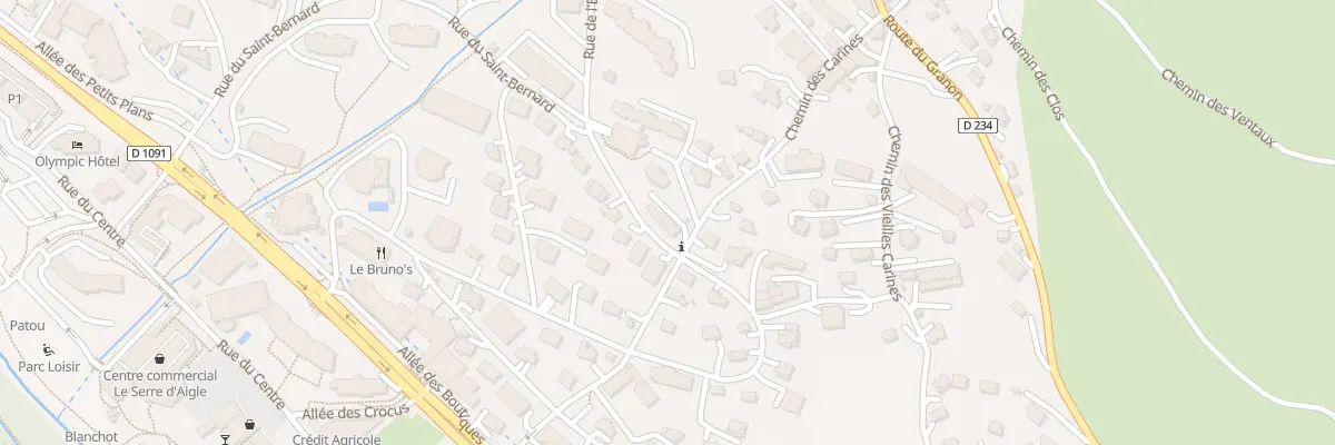 Plan du 229 Che des Carines à Saint-Chaffrey