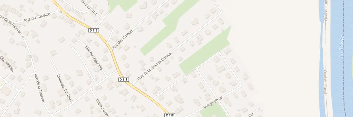 Plan du 8 Rue de la Grande Corvee à L’Isle-sur-le-Doubs