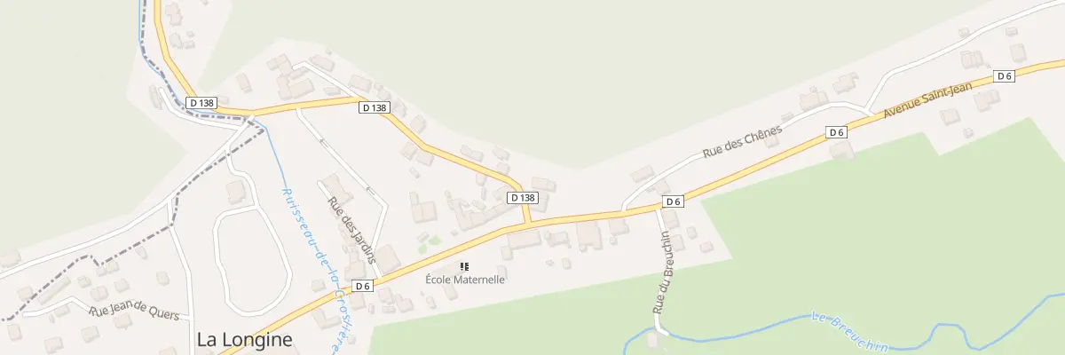 Plan du 1 Rue des Ecluses à La Longine