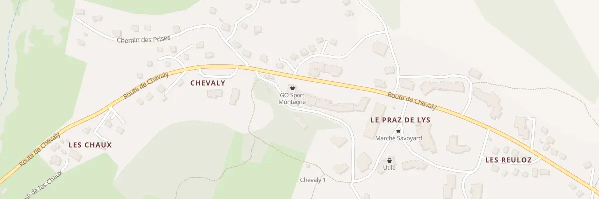 Plan du 1153 Rte de Chevaly à Taninges