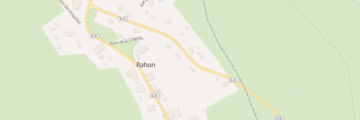 Plan du 8 Rte de Belvoir à Rahon