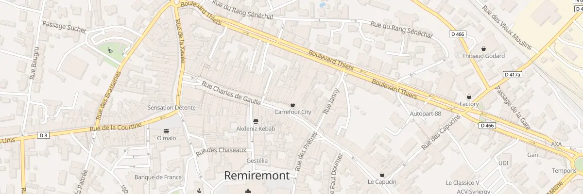 Plan du 56 Bd Thiers à Remiremont