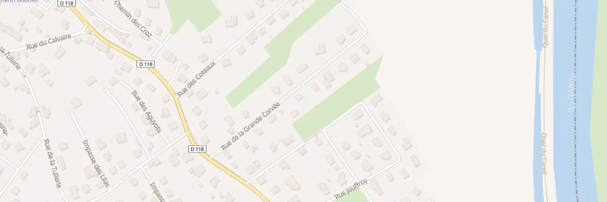 Plan du 10 Rue de la Grande Corvee à L’Isle-sur-le-Doubs