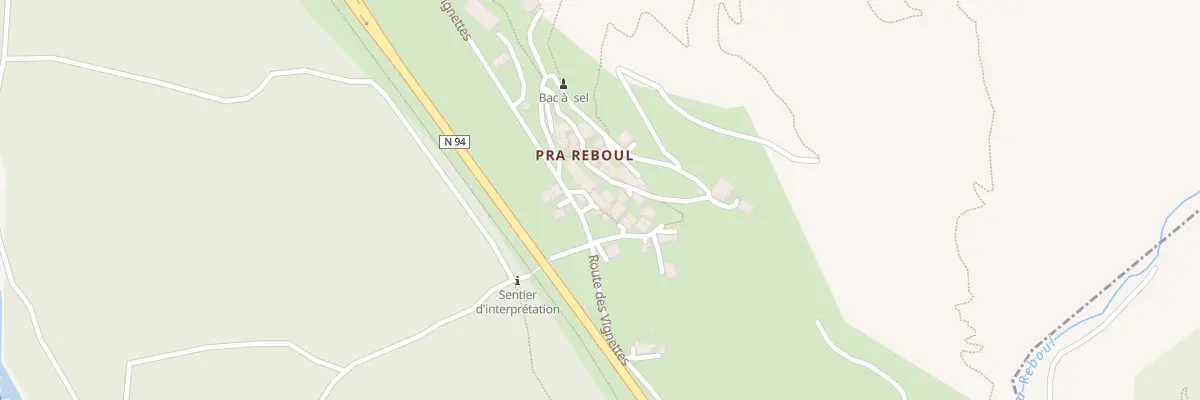 Plan du 5019 Pra Reboul à La Roche-de-Rame