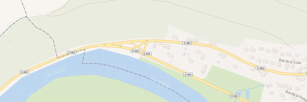 Plan du 2 Rte de Belfort à Médière