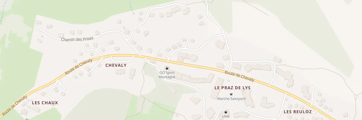 Plan du 1132 Rte de Chevaly à Taninges