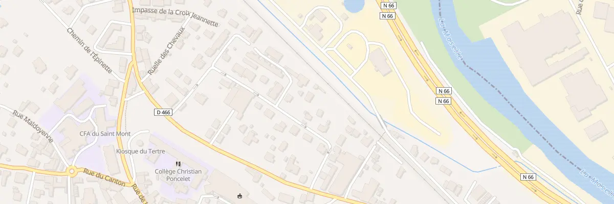 Plan du 12 Rue des Rosiers à Remiremont