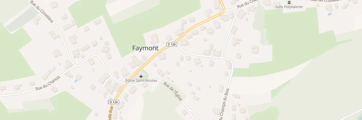 Plan du 2 Rue des Champs de la Vigne à Faymont