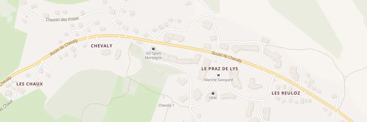 Plan du 1101 Rte de Chevaly à Taninges
