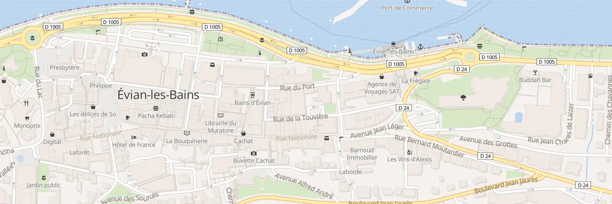 Plan du 9 Rue De La Touviere à Évian-les-Bains