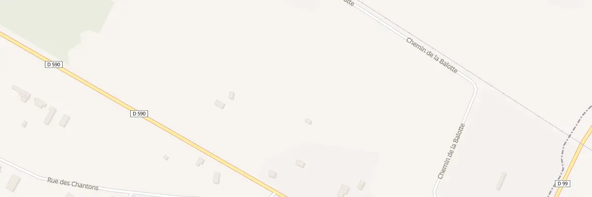 Plan du 26 Rte Departementale 590 à Laronxe