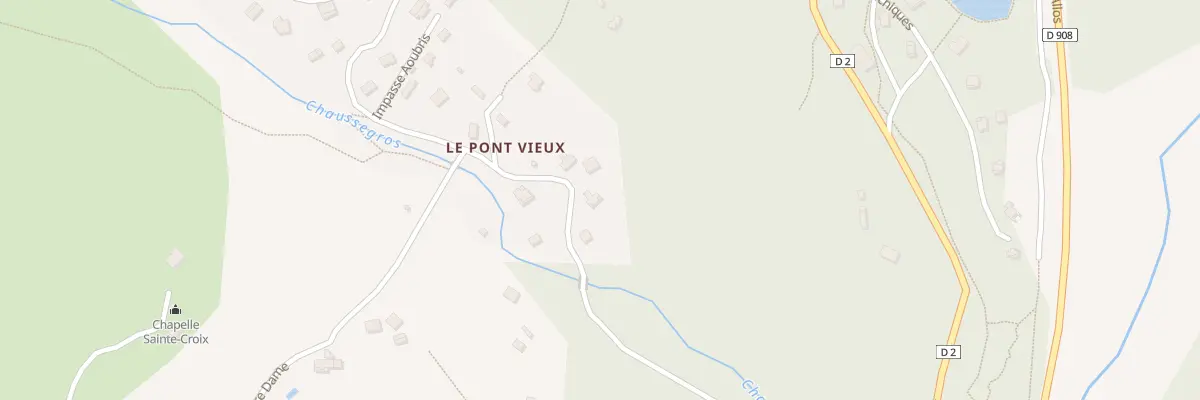 Plan du 121 Rte du Pont Vieux à Beauvezer