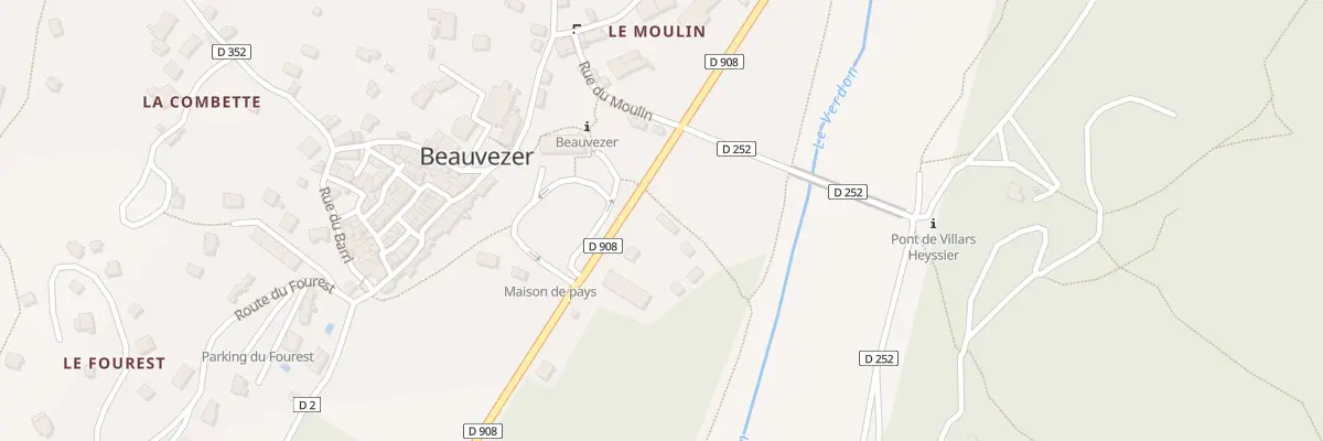 Plan du 5156 Les Relarguiers à Beauvezer
