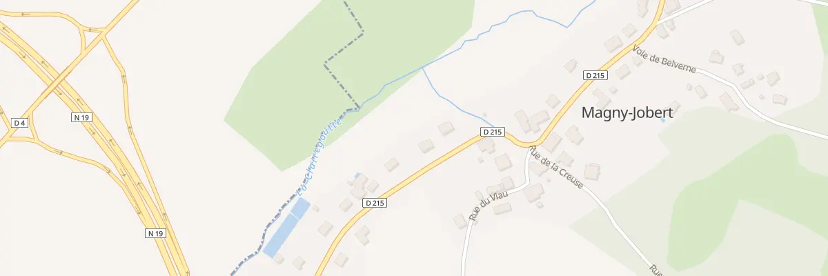 Plan du 2B Rue de la Vieille Vie à Magny-Jobert