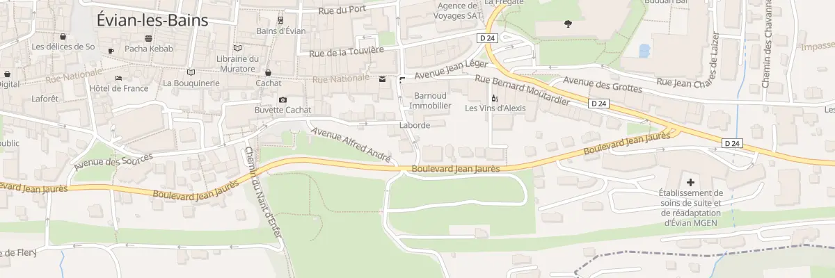 Plan du 5 Av De Neuvecelle à Évian-les-Bains