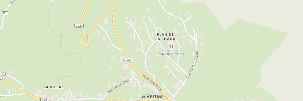 Plan du 110 Rte du Plan de la Chaux à La Vernaz