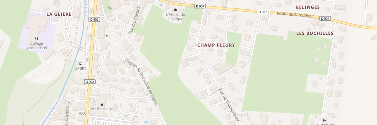 Plan du 136 Rue de champfleury à Taninges