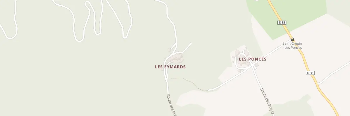 Plan du 1058 Rte des Preyts à Saint-Crépin