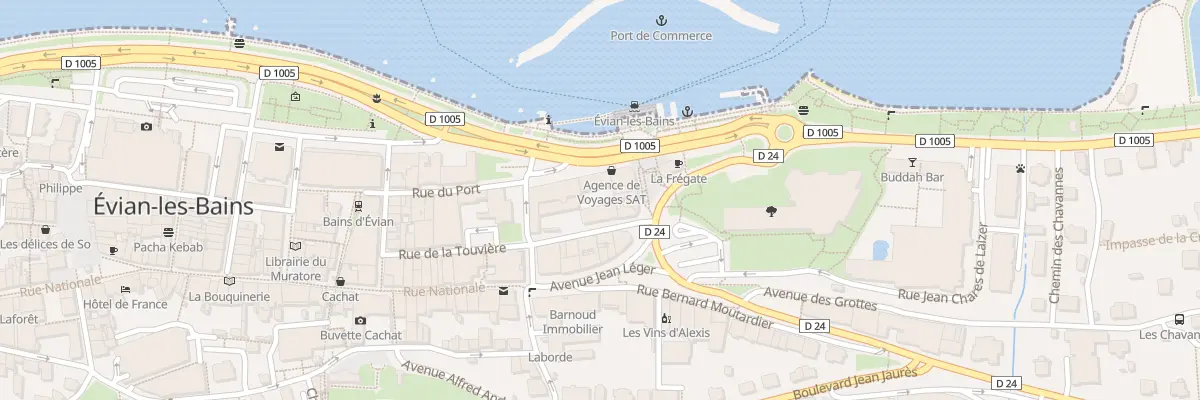 Plan du 3 Pl Du Port à Évian-les-Bains