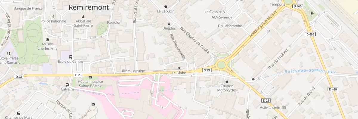 Plan du 20 Rue Maucervelle à Remiremont