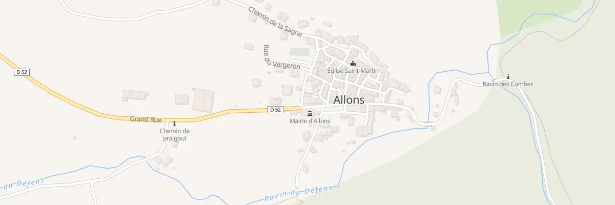 Plan du 7045 Le Village à Allons