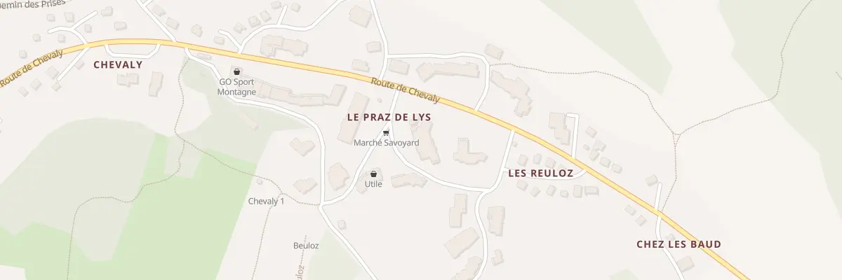 Plan du 1 Pl du Haut Fleury à Taninges