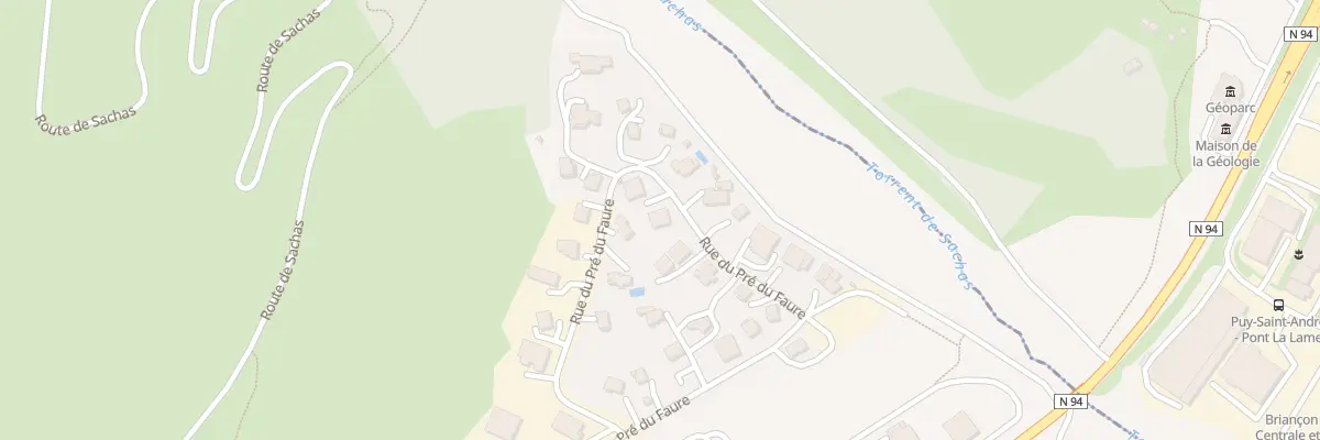 Plan du 24 Rue du Pré du Faure à Saint-Martin-de-Queyrières