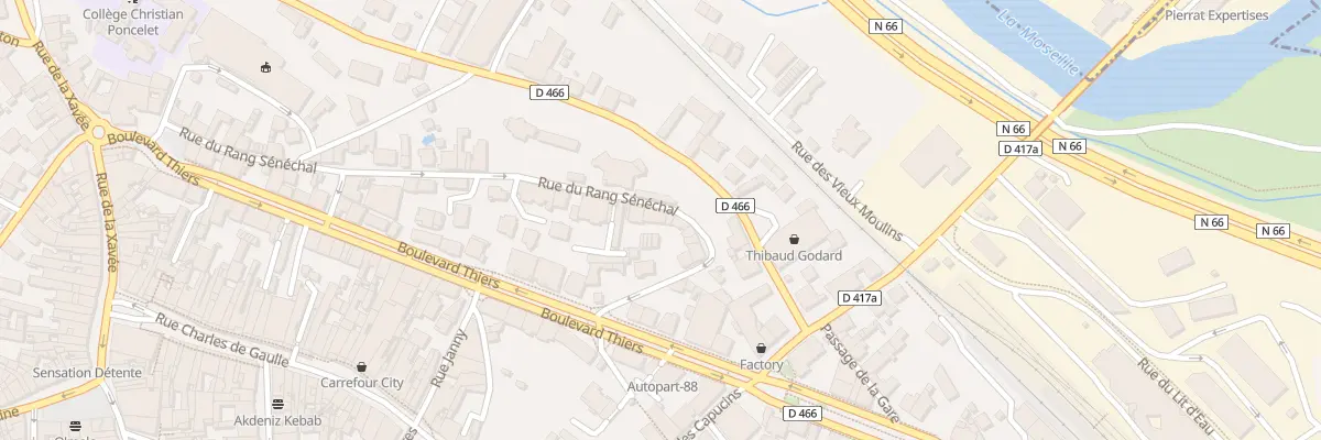 Plan du 30A Rue du Rang Sénéchal à Remiremont