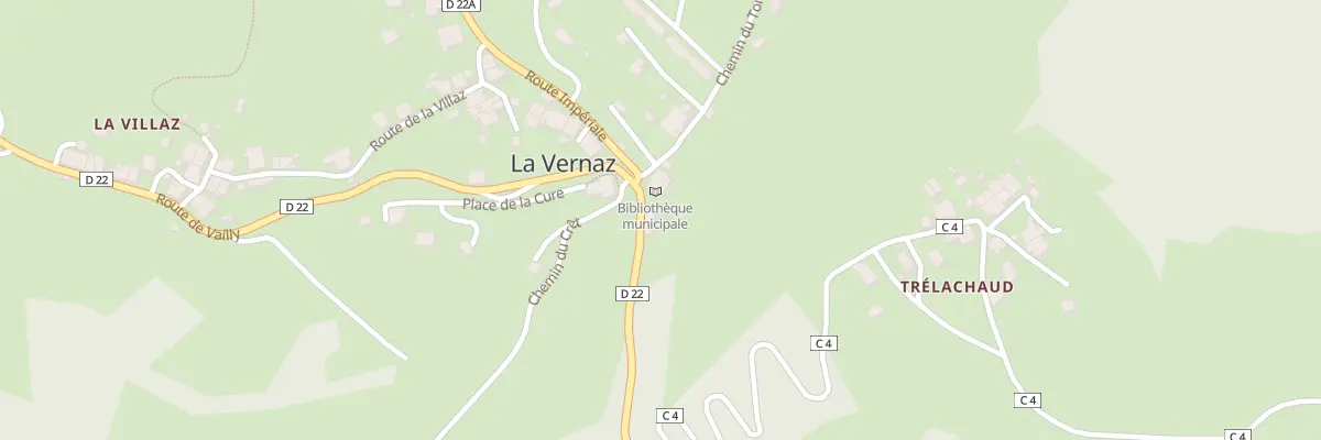 Plan de La Vernaz à La Vernaz