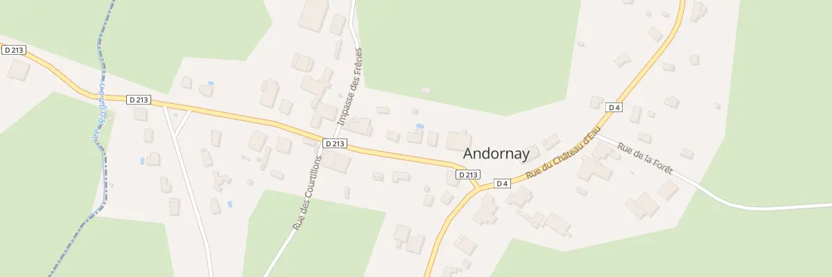 Plan du 4 Rue du Rognon à Andornay