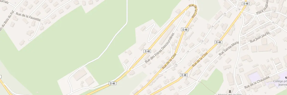 Plan du 68 Rue de la Côte à Morteau