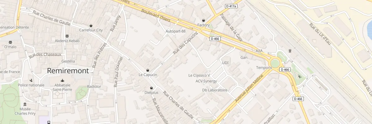 Plan du 10B Rue des Capucins à Remiremont