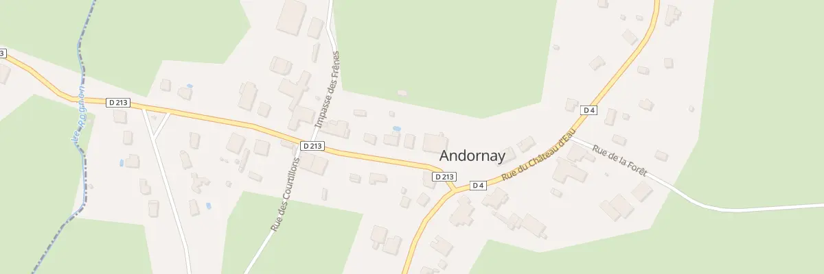 Plan du 2B Rue du Rognon à Andornay