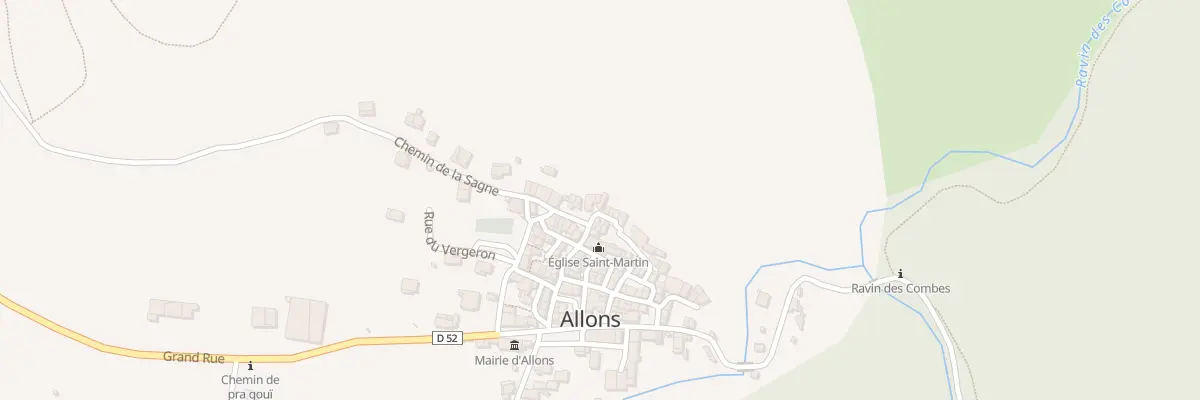 Plan du 5066 Le Village à Allons