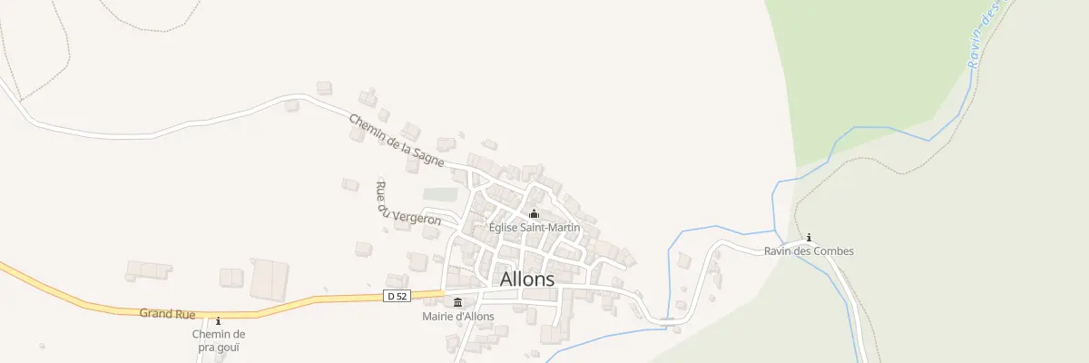 Plan du 73 Rue du Fort à Allons