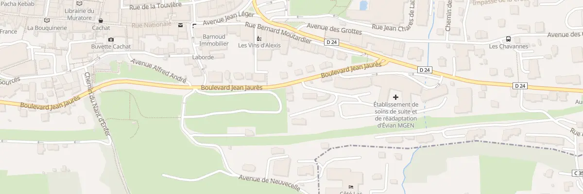 Plan du 57 Bd Jean Jaures à Évian-les-Bains