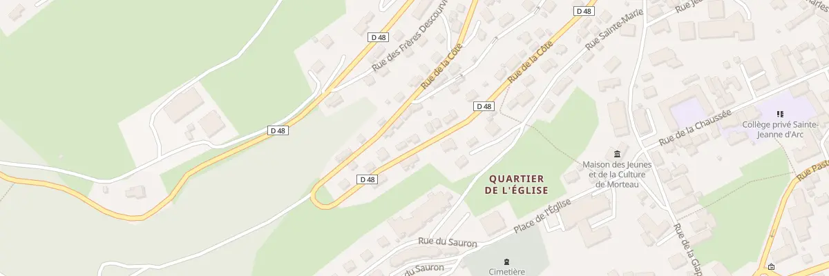 Plan du 28 Rue de la Côte à Morteau