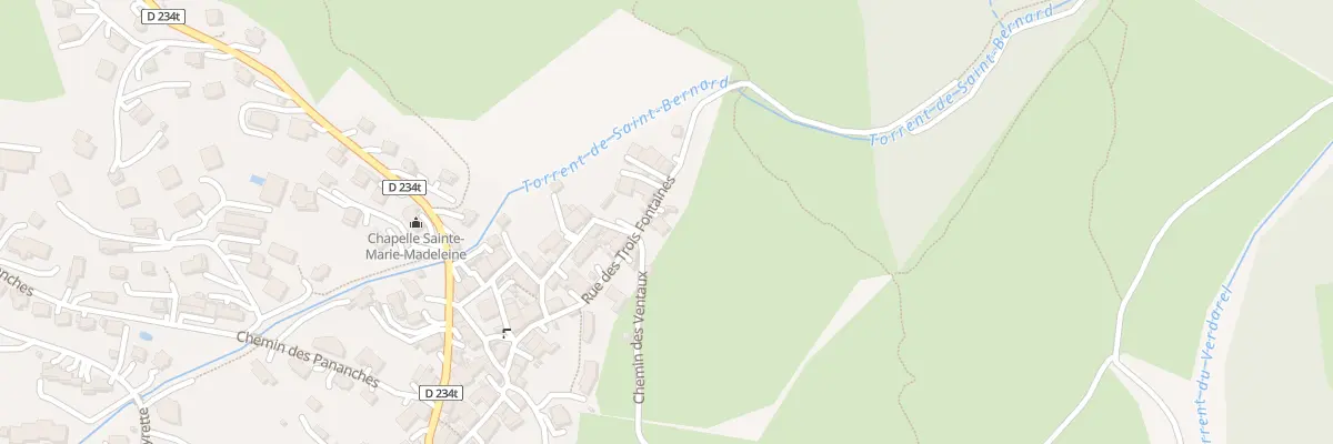 Plan du 258 Rue des Trois Fontaines à Saint-Chaffrey
