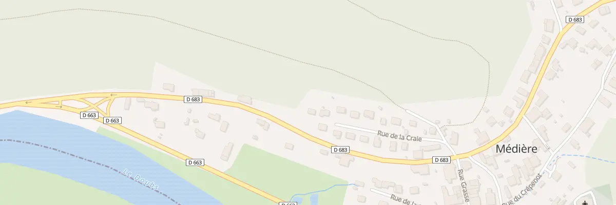 Plan du 16 Rue de la Craie à Médière
