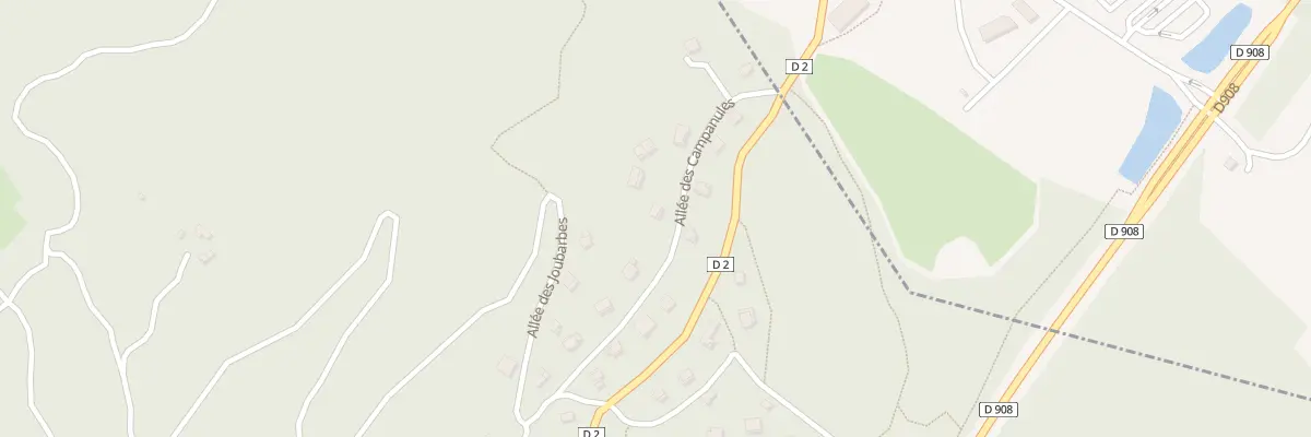 Plan du 9 All des Campanules à Beauvezer