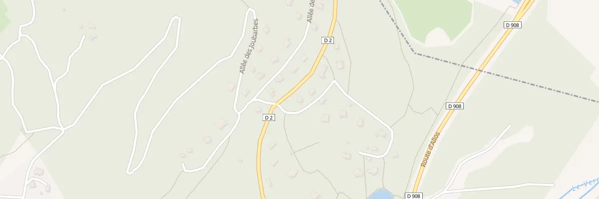 Plan du 1 All des Asphodèles à Beauvezer