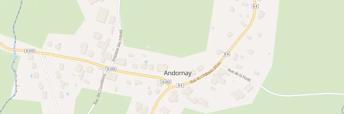 Plan du 2 Rue du Rognon à Andornay