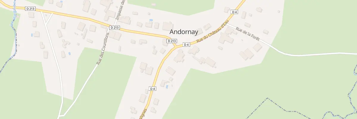 Plan du 1 Rue des Vignes à Andornay