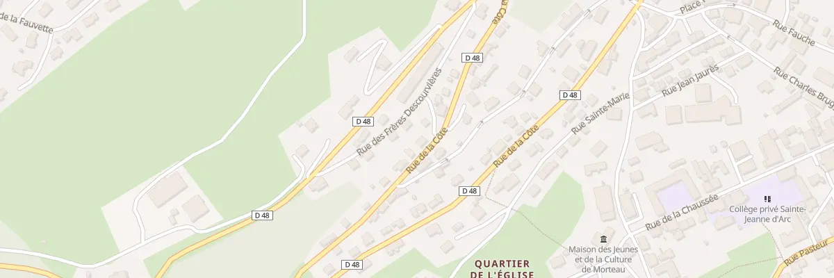 Plan du 37 Rue de la Côte à Morteau