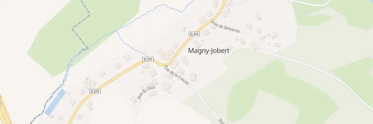 Plan du 1 Rue de la Creuse à Magny-Jobert