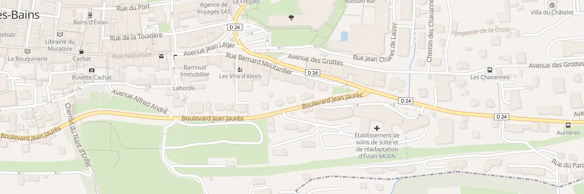 Plan du 62 Bd Jean Jaures à Évian-les-Bains