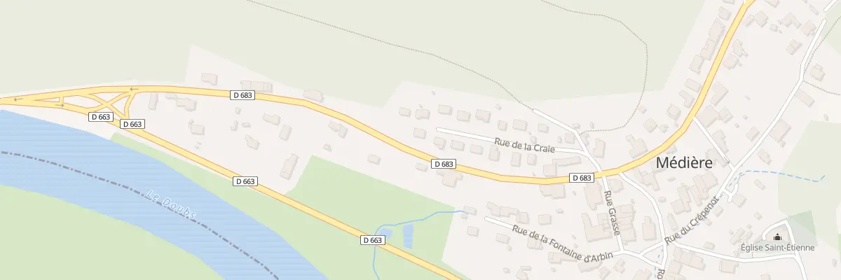 Plan du 13 Rue de la Craie à Médière